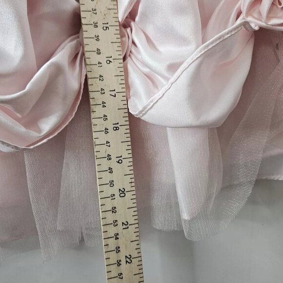 La Princess Girls PALE Pink TAFFETA MULTI RUFFLE DRESS 4T - Picture 5 of 7